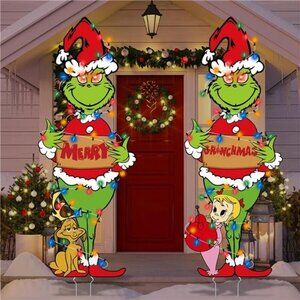 Large Outdoor Christmas Decorations 38in with LED Lights